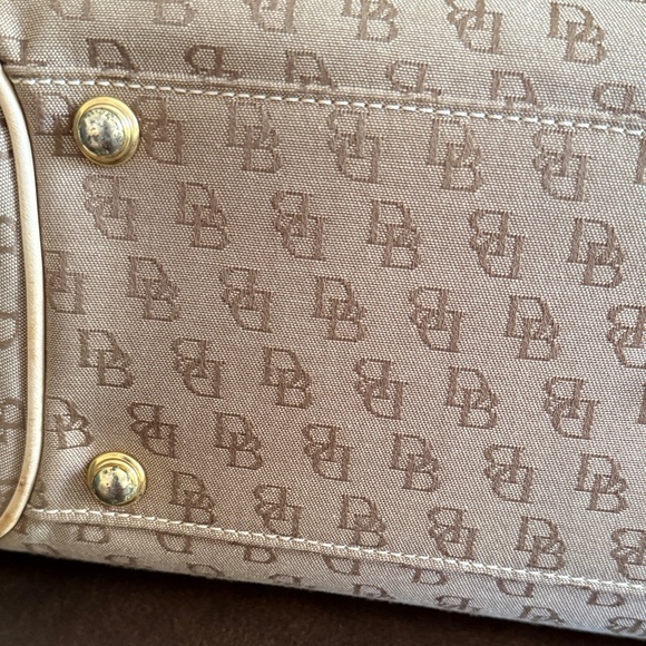 Dooney & Bourke Brown and Cream Satchel Bag - Picture 10 of 16